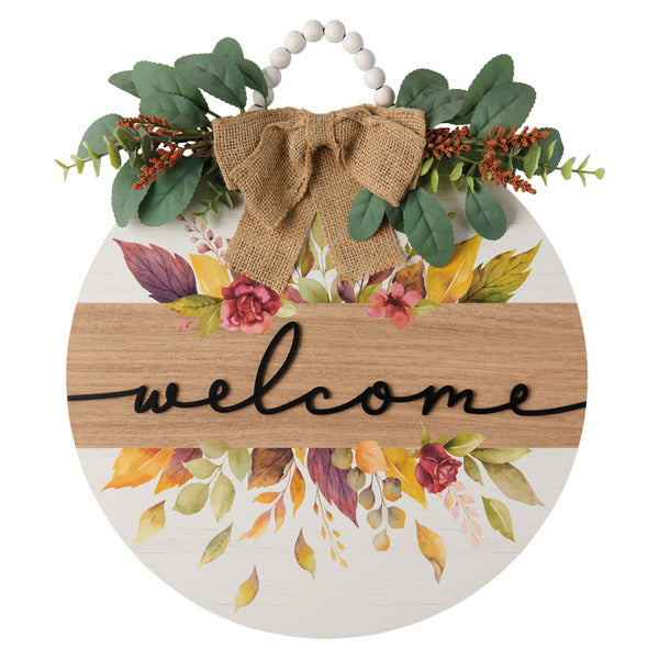 Kirkton House Fall Circle Sign, Welcome