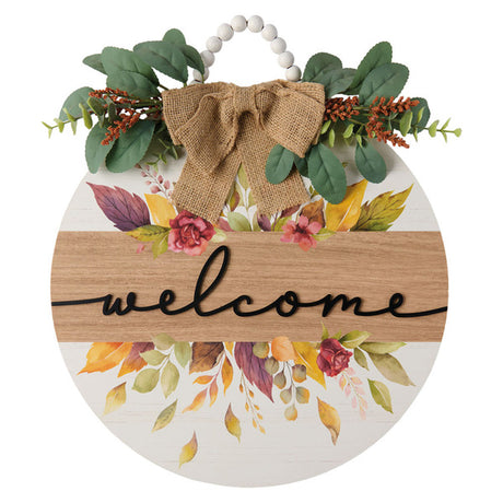 Kirkton House Fall Circle Sign, Welcome