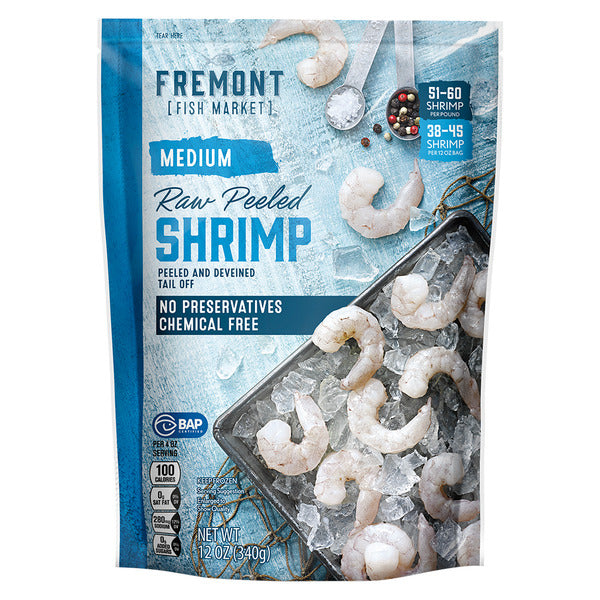 Fremont Fish Market Medium Raw Peeled Shrimp