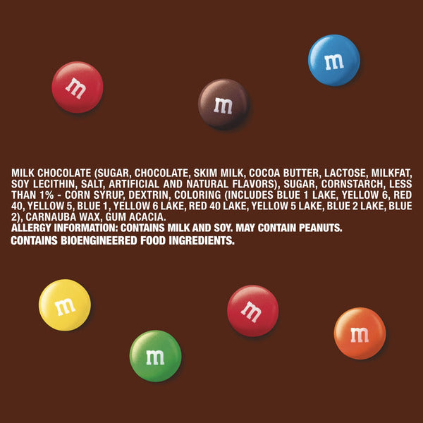 Mars M&M's Milk Chocolate Candy Singles 1.69 oz Pouch