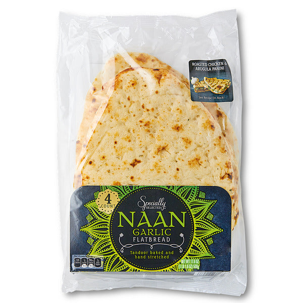Specially Selected Garlic Naan Bread