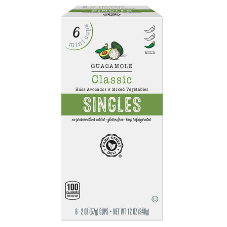 Park Street Deli Classic Single Guacamole - 6 Mini Cups
