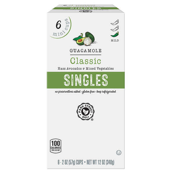 Park Street Deli Classic Single Guacamole - 6 Mini Cups