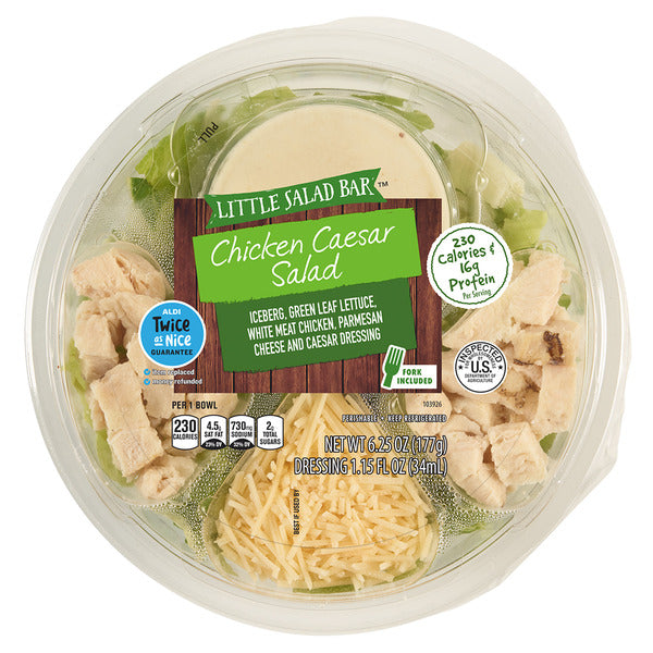 Little Salad Bar Chicken Caesar Salad Bowl