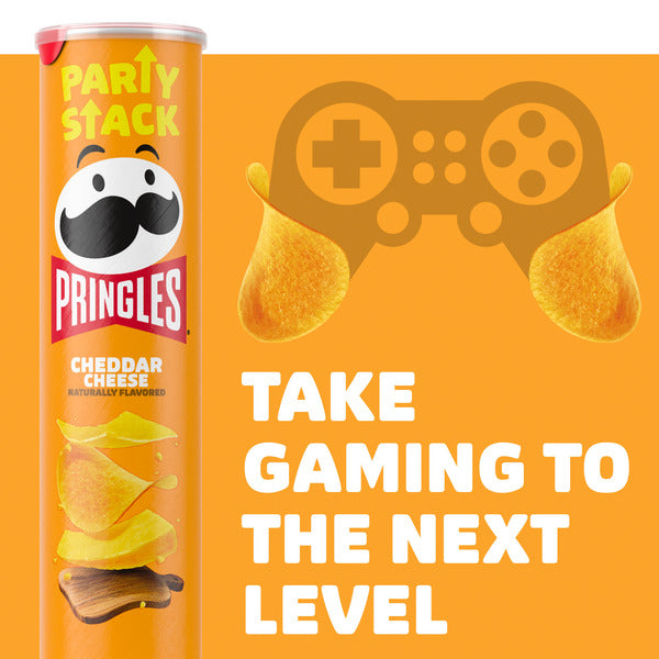 Pringles Cheddar Cheese Potato Crisps 7.1 oz Can