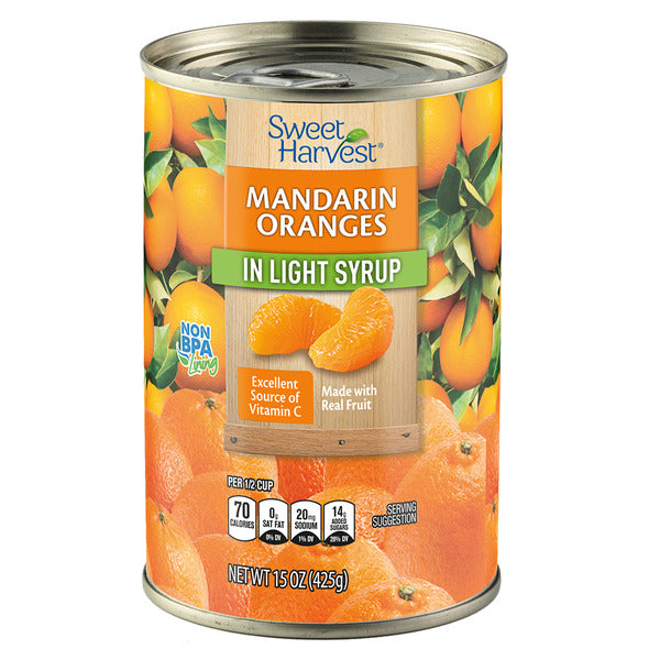 Sweet Harvest Mandarin Oranges in Light Syrup