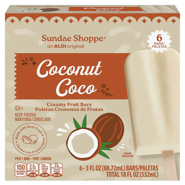 Sundae Shoppe Coconut Creamy Fruit Bar