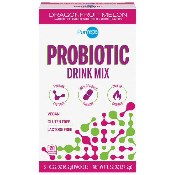 Puraqua Probiotic Drink Mix Sti, Dragonfrt Melon
