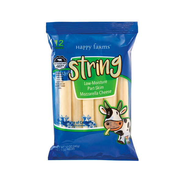Happy Farms Mozzarella String Cheese, 12 count