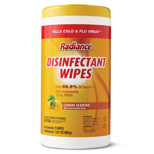 Radiance Lemon Scented Disinfectant Wipes