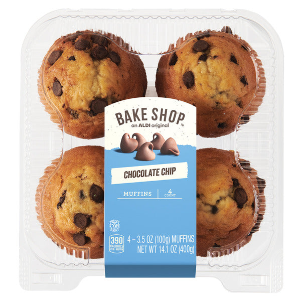 Bake Shop Chocolate Chip Muffins, 4 count