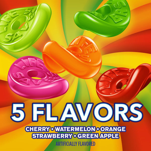 LIFE SAVERS 5 Flavors Gummy Candy 7 oz Assorted Bag
