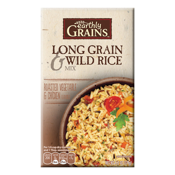 Earthly Grains Roasted Vegetable and Chicken Long Grain & Wild Rice Mix