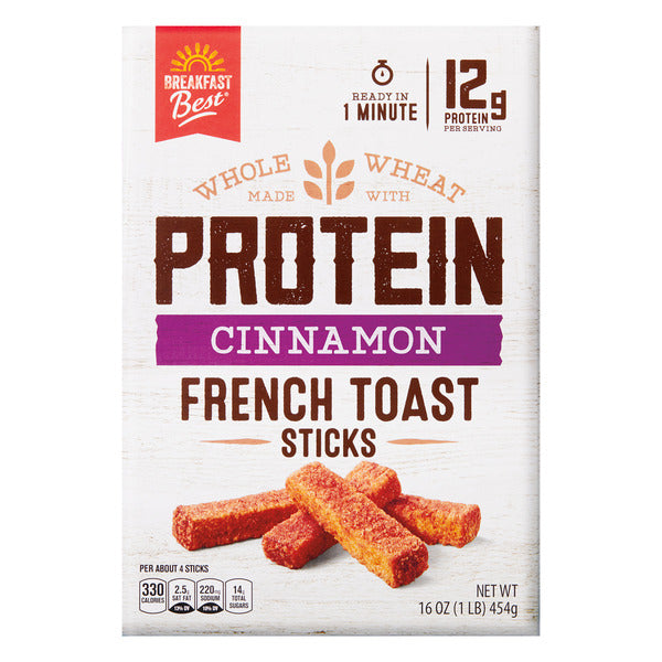Breakfast Best Protein Cinnamon French Toast Sticks