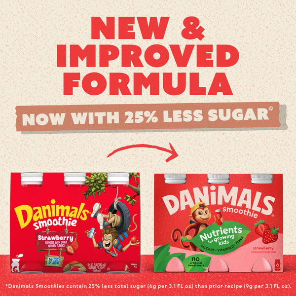 Dannon Strawberry Smoothies