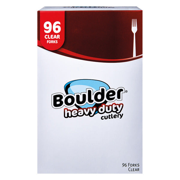 Boulder Heavy Duty Clear Plastic Forks