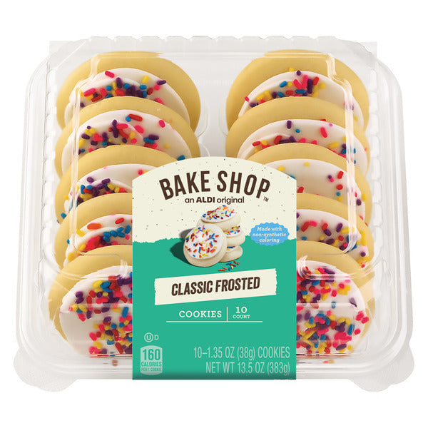 Bake Shop Frosted Sugar Cookies - 10 Count