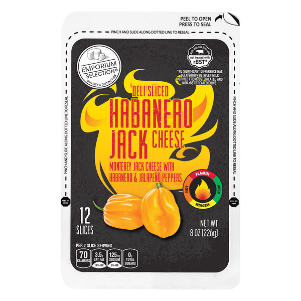 Emporium Selection Habanero Jack Deli Slices