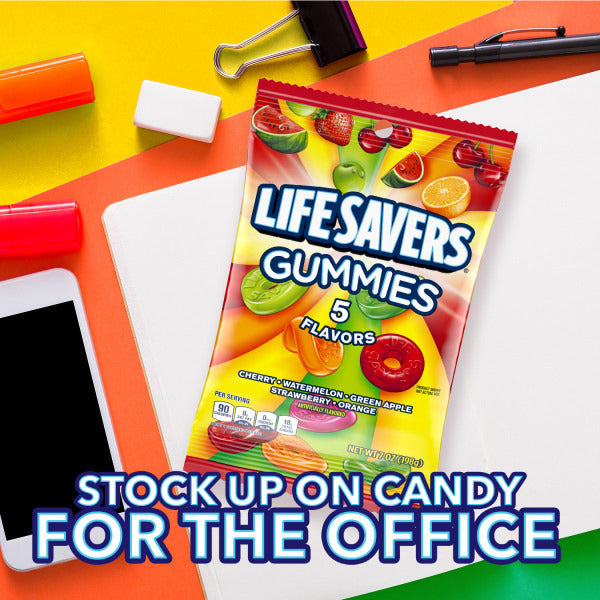 LIFE SAVERS 5 Flavors Gummy Candy 7 oz Assorted Bag