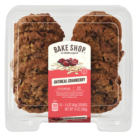 Bake Shop Oatmeal Cranberry Cookies - 10 Count