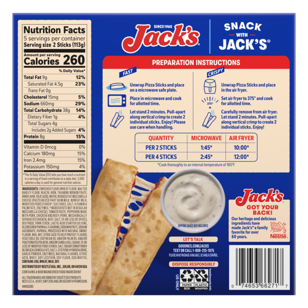 Nestle Jack's Pep Sticks