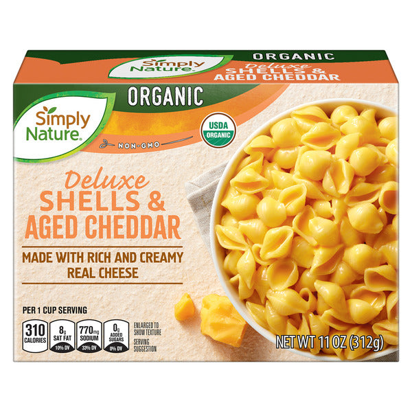 Simply Nature Organic Shells & Real Aged Cheddar Pasta