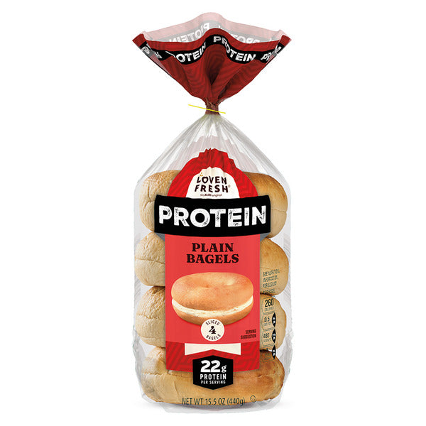 L'oven Fresh Plain Protein Bagels