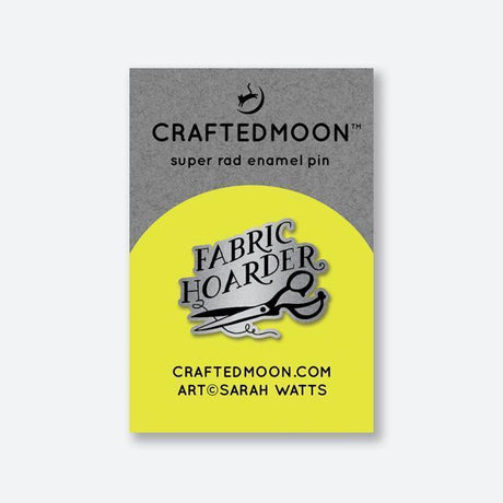 Fabric Hoarder Enamel Pin by CraftedMoon
