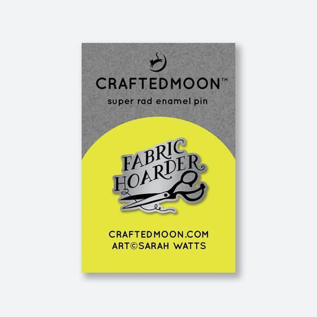 Fabric Hoarder Enamel Pin by CraftedMoon