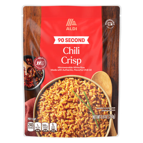 ALDI Chili Crisp Ready to Serve Rice