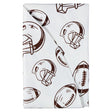 Kirkton House Football Icons Round Vinyl Tablecloth - 70"