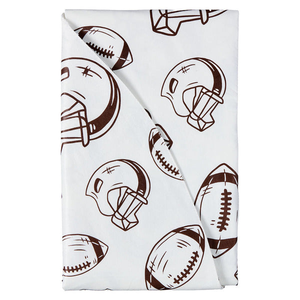 Kirkton House Football Icons Round Vinyl Tablecloth - 70"
