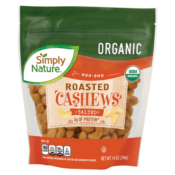 Simply Nature Organic Roasted Salted Cashews