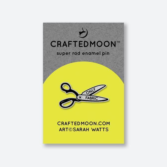 Only Fabric Scissors Enamel Pin by CraftedMoon