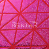 Laser Tag Foil Nylon Spandex Fabric - Assorted Colors, Geometric Hologram, 58/60" Width (1 Yard)