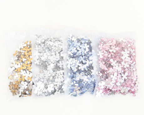 3/4" Flat Back Clear Acrylic Cross Rhinestones - Pack of 500 Pieces