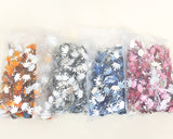 3/4" Flat Back Clear Acrylic Crown Rhinestones - Pack of 500 Pieces