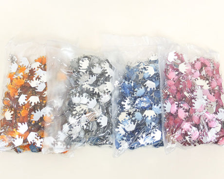 3/4" Flat Back Clear Acrylic Crown Rhinestones - Pack of 500 Pieces