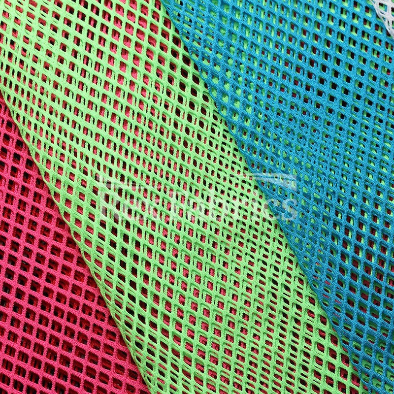 Lattice Mesh Polyester Spandex Mesh Fabric - 4-Way Stretch, Lattice Pattern, 58/60" Width, 6 Colorways (1 Yard)