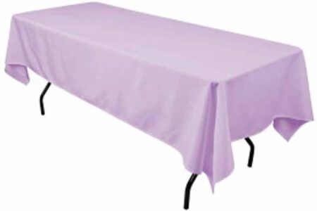 Polyester Rectangular Tablecloth 60x144 Inch – Durable Reusable Table Linen for Weddings, Parties, Banquets & Events