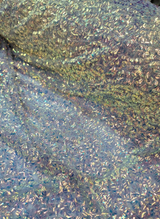 Lavender Sequin Embroidery Stretch Mesh Fabric
