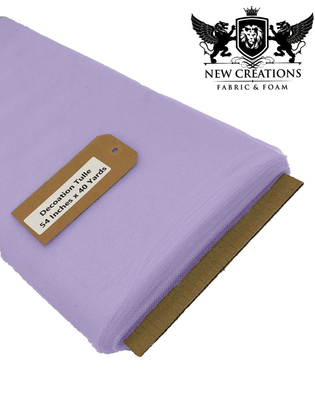 Lavender Tutu Tulle Fabric - Lavender Sheer Netting, 54" Width (5 Yards)