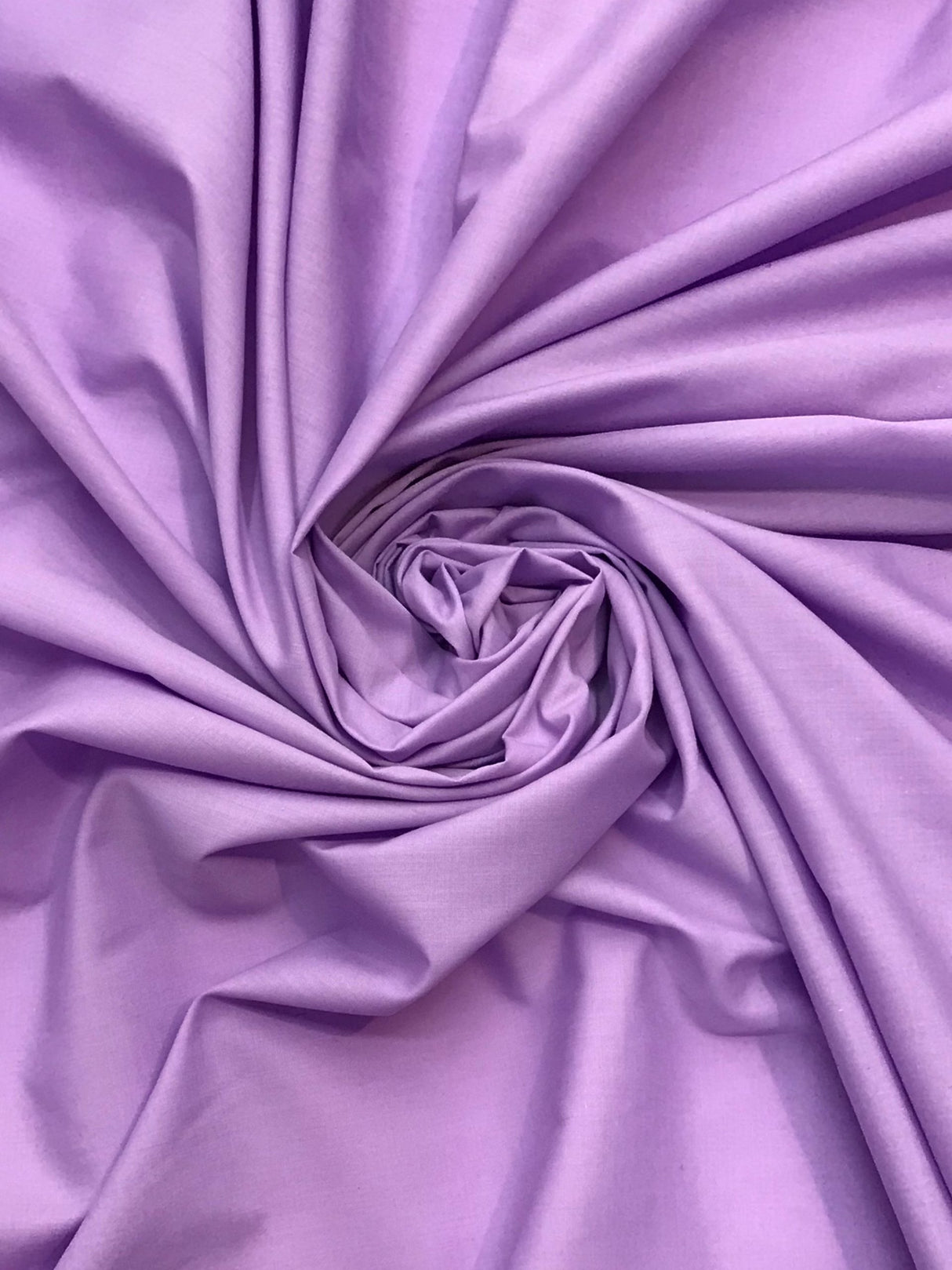 Lilac Poly Cotton Broadcloth Fabric - Lavender, 59/60" Width (1 Yard)