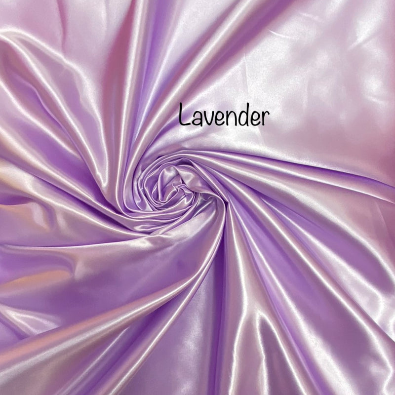 Lavender Bridal Satin Fabric - Lavender, 58"-60" Width (1 Yard)