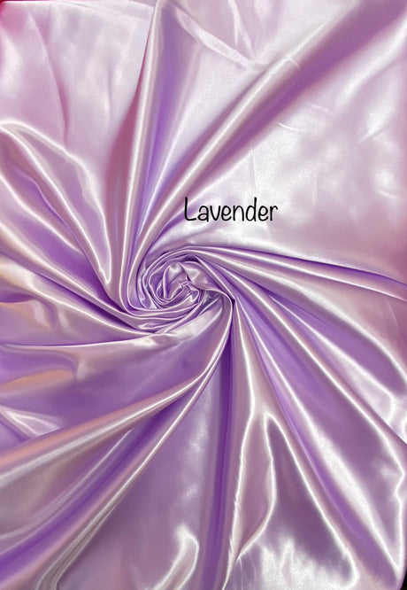 Lavender Bridal Satin Fabric - Lavender, 58"-60" Width (1 Yard)