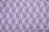 Giselle Floral Lace Polyester Spandex Fabric - Sheer Vintage Stretch Lace, 58/60" Width, Multiple Colors (1 Yard)