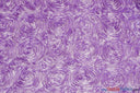 Rosette Satin Polyester Fabric - 3D Satin Floral Embroidery, 52/54" Width (Yards, Bolts, Sample Swatch)