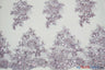 Camilla Embroidery Polyester Fabric - Flower Embroidery With Sequins, Sheer Bridal Lace, 52" Width (1 Yard)