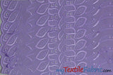 Polyester Cotton Eyelet Embroidery Fabric - One Side Scallop, 45" Wide, Multiple Colors (1 Yard)