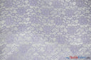 Raschel Lace Polyester Fabric - Floral Sheer Lace, 58/60" Width (1 Yard)
